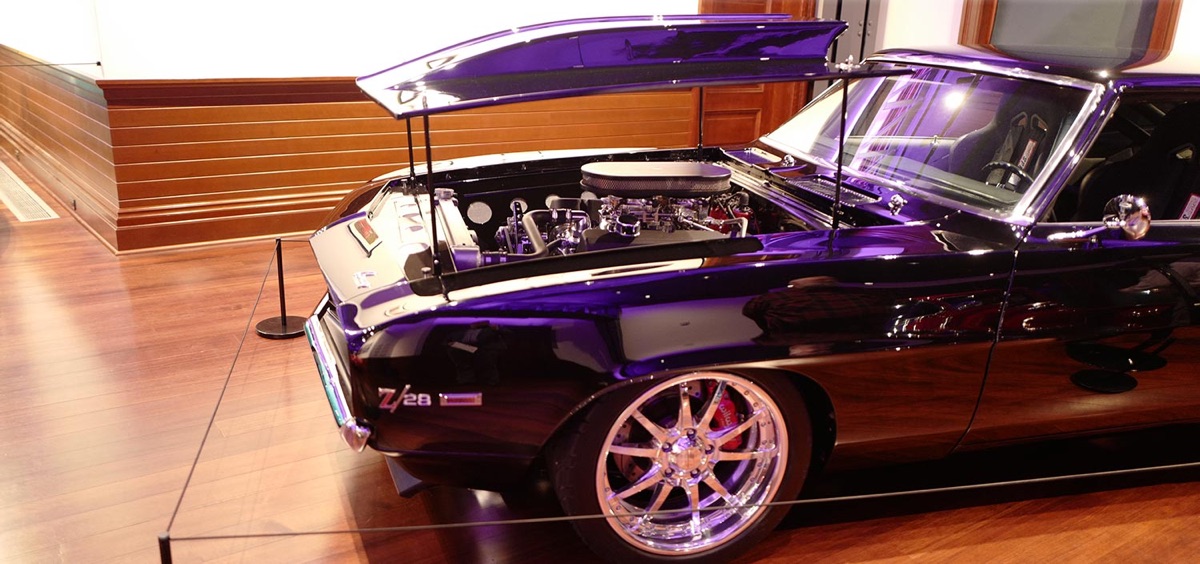 a Chevy Camaro muscle car