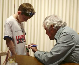 Marshall Vernon gets signed by Brian Redman