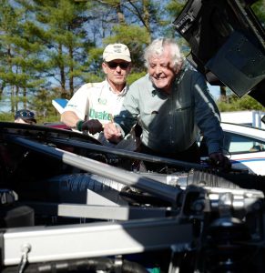 Brian Redman signs Ron Savenor's Ford GT