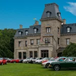 Larry Levin captures Porsche diversity in front of Chateau-sur-Mer in Newport RI