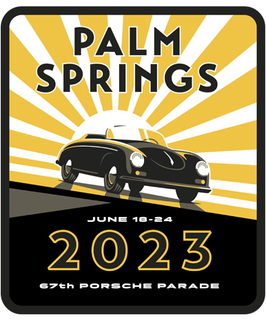 Palm Springs Porsche Parade 2023 logo